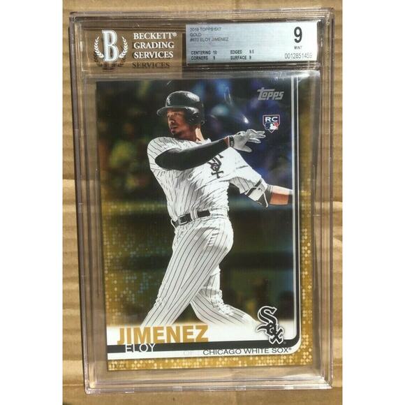 2019 Topps 5x7 ELOY JIMENEZ 670 Rookie Card 1/10 Gold Oversized BGS 9 RC Orioles - Picture 6 of 6